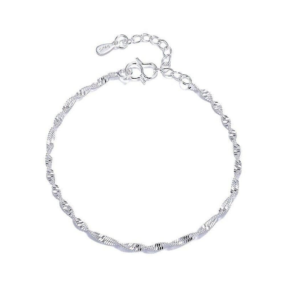 Silver Simple Style Trist Texture Geometric Fashion Wrist Bracelets‎ Boho Retro